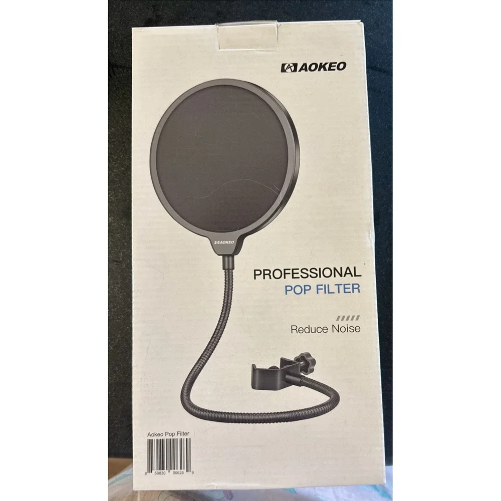 Aokeo Professional Microphone Pop Filter Mask Shield Filter,